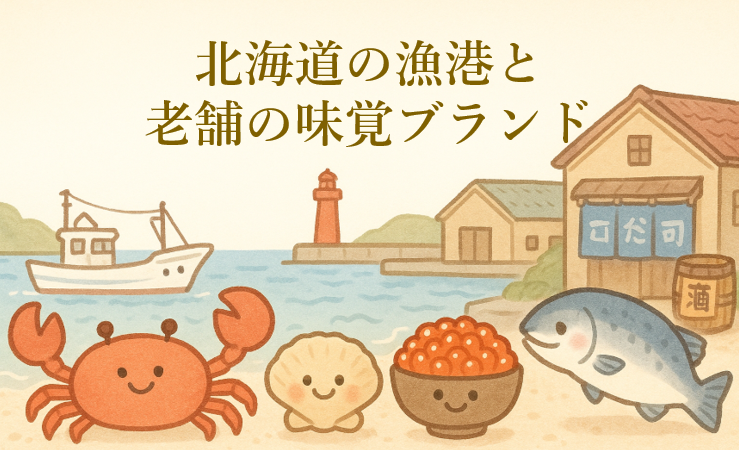 地域と企業紹介：北海道の漁港と老舗の味覚ブランド